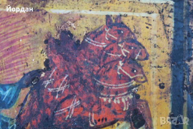 Стара Гръцка икона , снимка 3 - Икони - 50917991