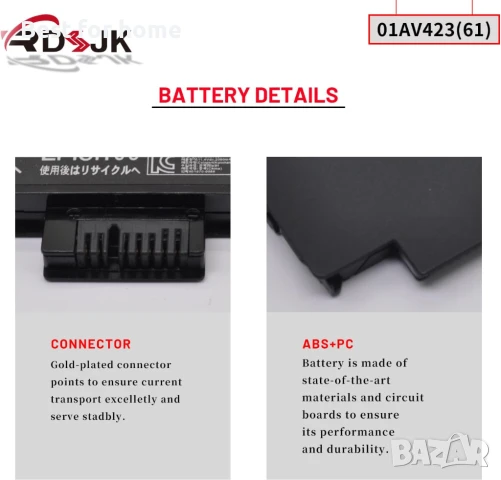 RDSJ Батерия за лаптоп Lenovo ThinkPad , снимка 5 - Батерии за лаптопи - 50683844