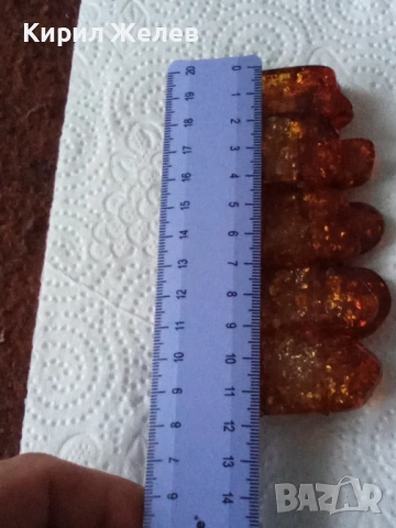 Гривна кехлебарена разтегливи 53794, снимка 3 - Гривни - 53517074