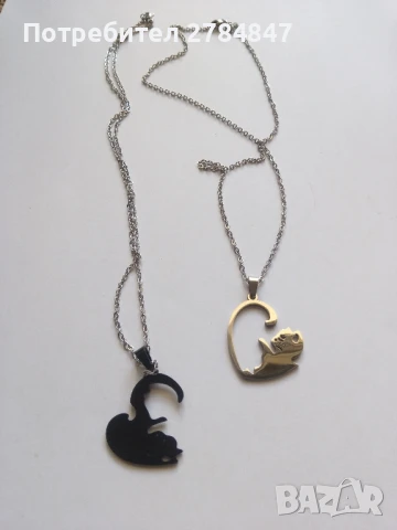 Комплект колиета с котки , снимка 3 - Бижутерийни комплекти - 48758000