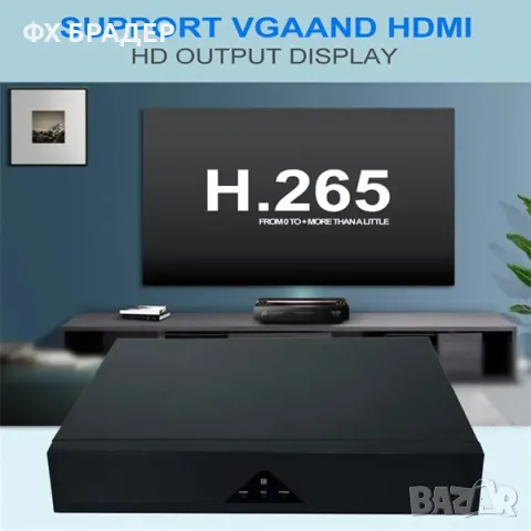 Комплект 4 броя POE 4MP 4K H.265+ Камери с NVR, снимка 12 - Комплекти за видеонаблюдение - 48762766