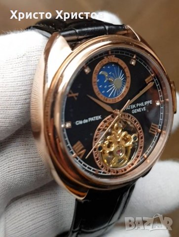 Мъжки луксозен часовник Patek Philippe Tourbillon Cle de PATEK, снимка 3 - Мъжки - 32796925