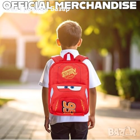 Нова Детска раница Disney Cars с ципове – лекa и удобнa за училище дете, снимка 5 - Раници - 51692059