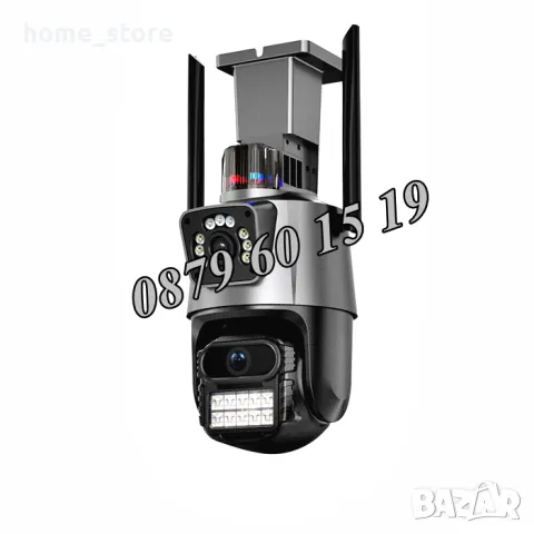 3 броя Двойна Smart WiFi безжична IP 8MPX камера, LED, 4К Ultra HD, снимка 5 - IP камери - 49693478