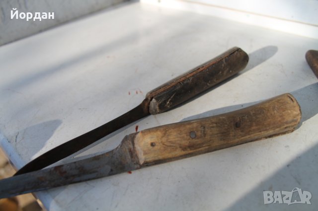 Лот стари ножове /двата са с дръжка от рог/, снимка 5 - Антикварни и старинни предмети - 43271994
