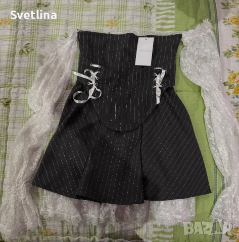 Елегантна къса дамска рокля с дантела, снимка 5 - Рокли - 53189157