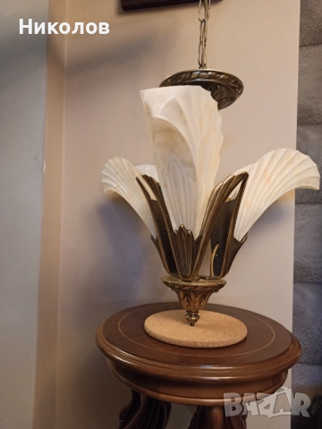 Полилей Арт Деко 3-ка, снимка 5 - Антикварни и старинни предмети - 52573205