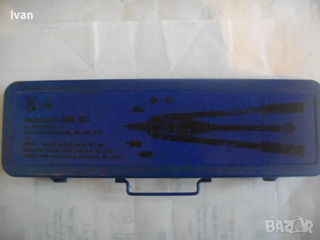 WURTH НЕМСКА ОРИГИНАЛНА РЪЧНА НИТАЧКА ЗА НИТ ГАЙКА М5-М10 В КУФАР С АКСЕСОАРИ, снимка 16 - Други инструменти - 48604932