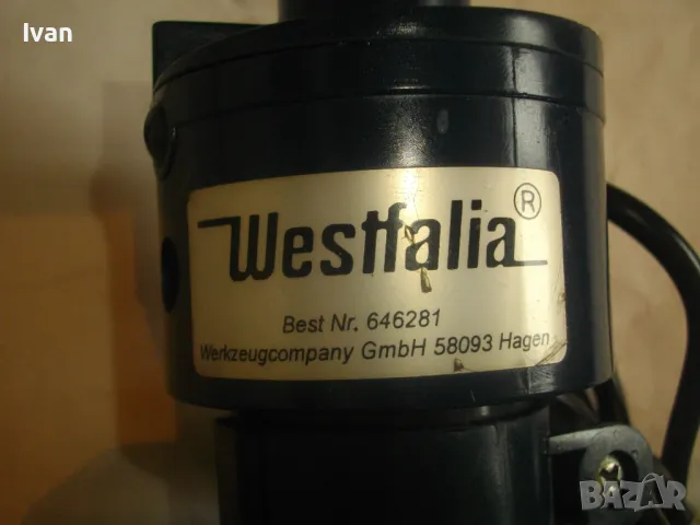 Немско електрическо ТОЧИЛО ЗАТОЧВАЩА МАШИНА ЗА БУРГИИ 16 размера 3-10мм WESTFALIA 60 вата, снимка 13 - Други инструменти - 47421798