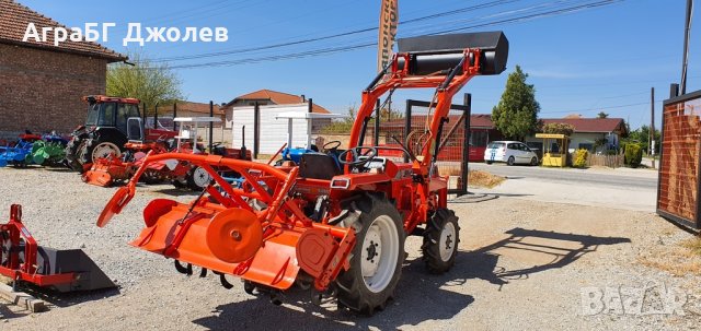 Японски трактор Kubota L1-245D с челен товарач и фреза, 4х4, 25 к.с., АграБГ Джолев, снимка 3 - Селскостопанска техника - 27186507