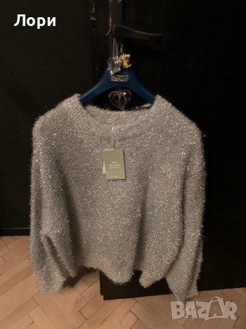 Пуловер сребърен, снимка 4 - Блузи с дълъг ръкав и пуловери - 38832671