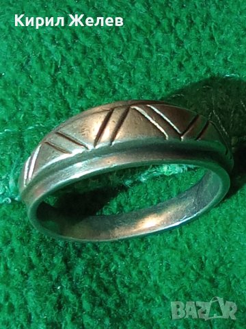 СТАР СРЕБЪРЕН РЪЧНО ИЗРАБОТЕН и ОРНАМЕНТИРАТ ПРЪСТЕН ВИСОКА ПРОБА СРЕБРО ВИНТИДЖ БИЖУ 26801, снимка 2 - Антикварни и старинни предмети - 34895286