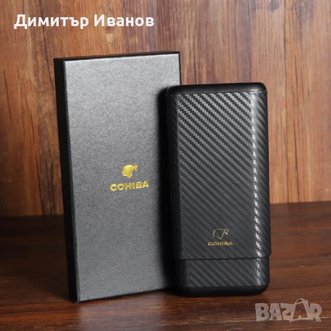 Cohiba кедров калъф със карбоново покритие за 3 пури, снимка 8 - Други - 50997768