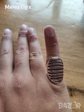 Сребърен пръстен (44), снимка 3 - Пръстени - 38289747