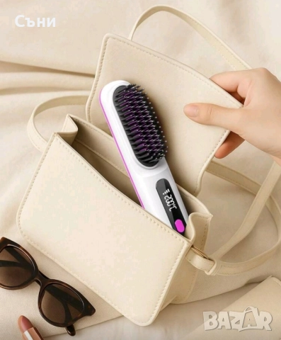 Компактна четка за изправяне , снимка 7 - Преси за коса - 52496066