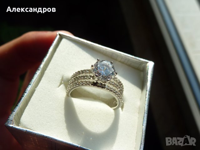Сребърен пръстен №352, снимка 2 - Пръстени - 43351583