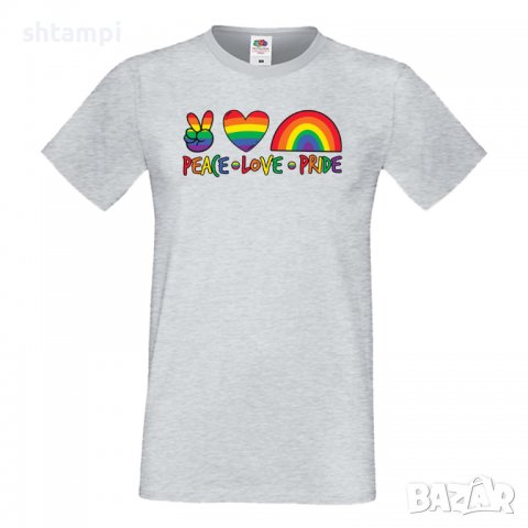 Мъжка тениска Peace Love Pride 1 multicolor Прайд,Празник.Повод,Изненада, снимка 7 - Тениски - 37103354