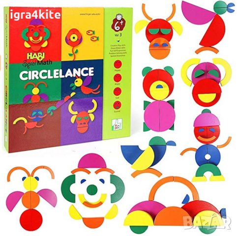 Дървени цветна игра Монтесори Circlelance Habi Spiel Мath Montessori, снимка 3 - Образователни игри - 34878951