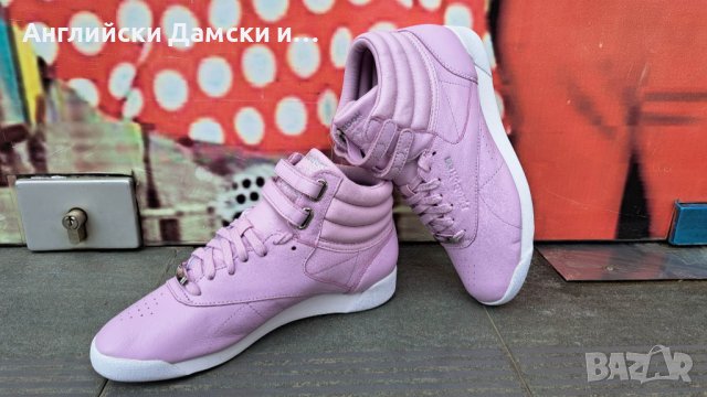 Английски дамски кецове естествена кожа-REEBOK , снимка 2 - Кецове - 40605703