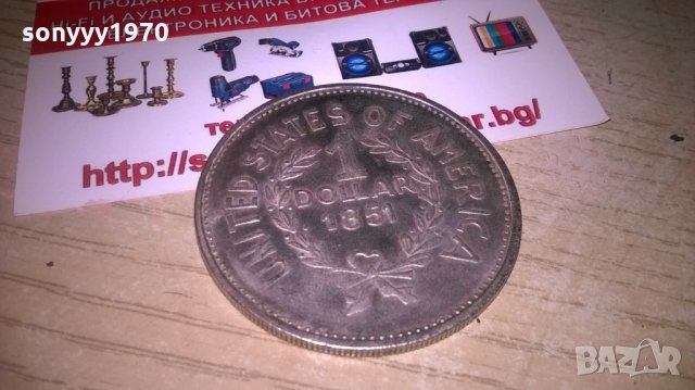 dollar-индианец-4,5см-за колекция-1851, снимка 10 - Колекции - 27497286