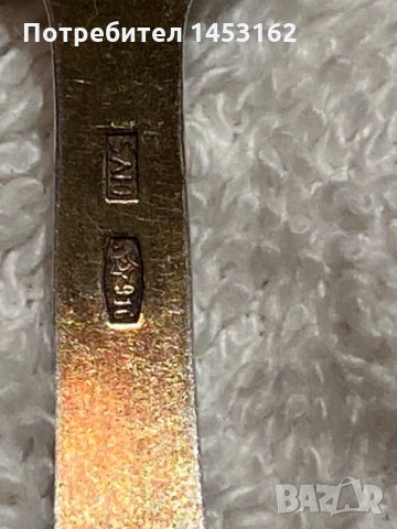 Сребърни руски лъжички с позлата и емайл, снимка 3 - Антикварни и старинни предмети - 35538090