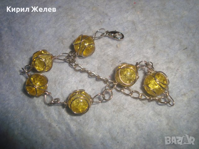 ПОСРЕБРЕНА АРТ НЕЖНА ЛЯТНА ГРИВНА с КАТАЛИН ТОПЧЕТА 15280, снимка 3 - Гривни - 37026727