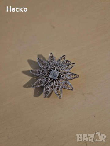 колие медальон висулка филиграм сребро 4 броя, снимка 8 - Колиета, медальони, синджири - 52002034