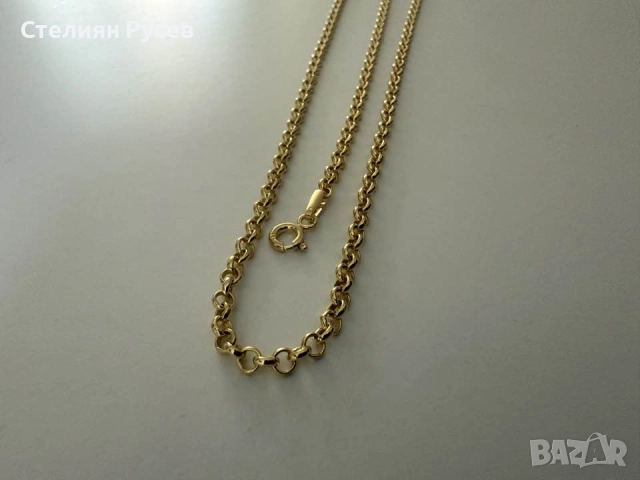 НОВ 8.42гр 55см  златен ланец версаче / златно колие / синджир / ланец / злато / златен / GOLD 585 /, снимка 5 - Колиета, медальони, синджири - 52066276