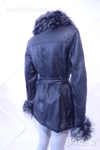 дамско кожено яке от естествена кожа, снимка 3 - Якета - 47345134