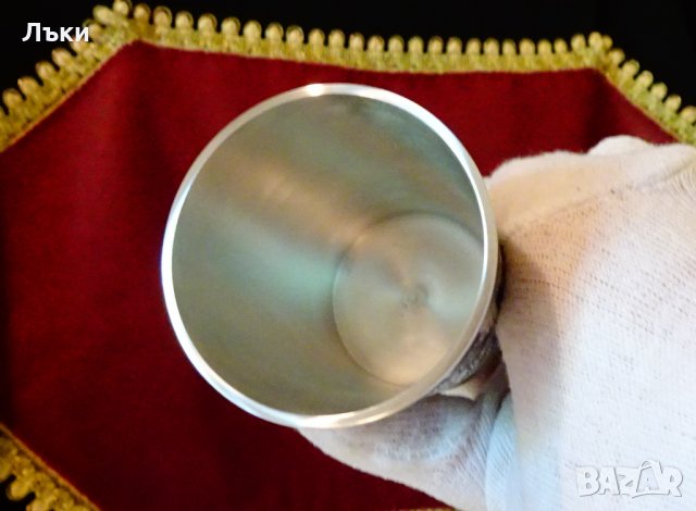 Калаена чаша за вино,Замък,Кон,Щутгарт. , снимка 3 - Антикварни и старинни предмети - 33268553