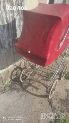 Ретро бебешка количка, снимка 2 - Детски колички - 52972242
