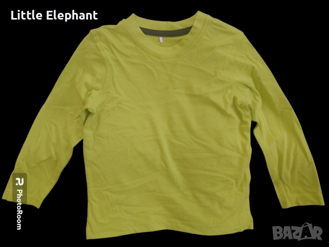 Блузка с дълъг ръкав за момченце на 2-3 г неоново зелено,Англия/нова