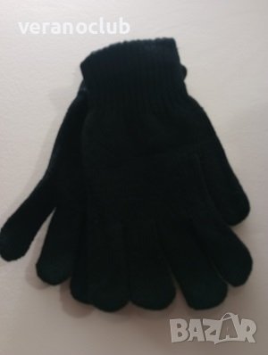 Мъжки черни плетени ръкавици, снимка 3 - Ръкавици - 42952806