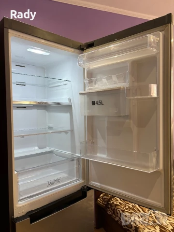 Хладилник с долен фризер Samsung, диспенсър и инверторен компресор, снимка 8 - Хладилници - 50686656