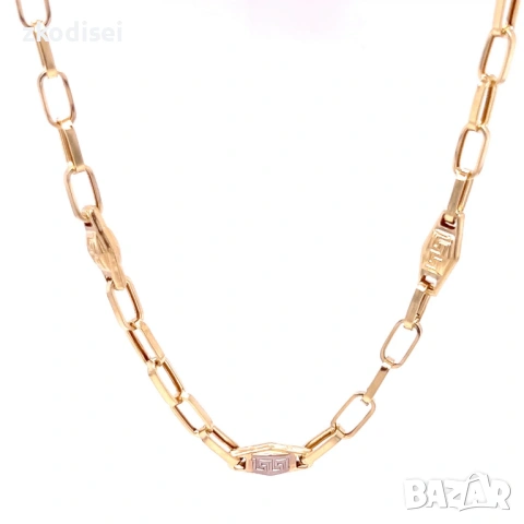 Златен синджир 6,82гр. 62,0см. 14кр. проба:585 модел:37678-1, снимка 2 - Колиета, медальони, синджири - 53593910