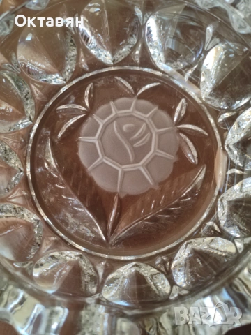 Пепелник порцеланов,кристален,гума, снимка 5 - Антикварни и старинни предмети - 53333722