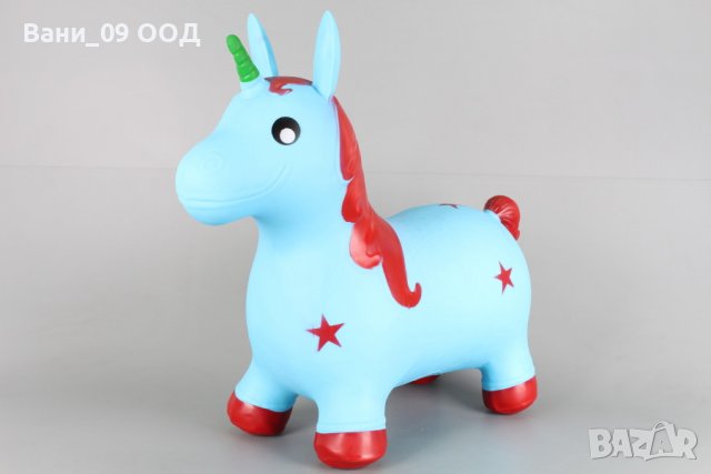 Гумен еднорог за подскачане , снимка 2 - Играчки за стая - 39956480