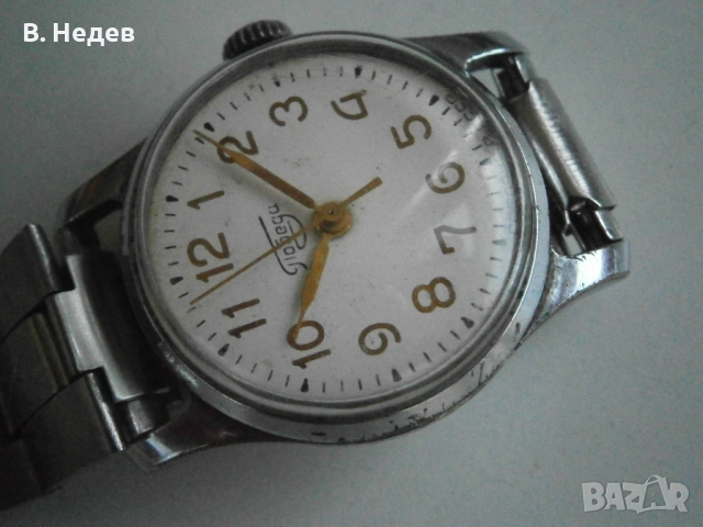 ПОБЕДА, СССР, ръчно навиване, 2608, дамски; мн. рядък!, снимка 3 - Дамски - 52153450