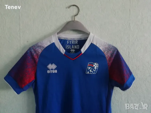 Исландия оригинална футболна тениска фланелка Iceland Errea , снимка 3 - Тениски - 47667799