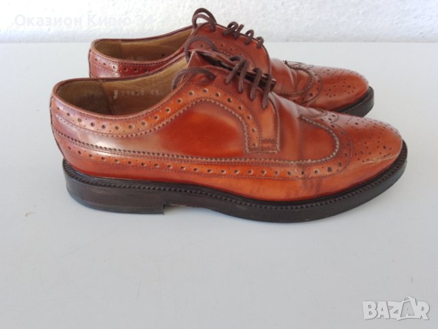 Мъжки кожени италиански обувки , снимка 2 - Официални обувки - 43088487