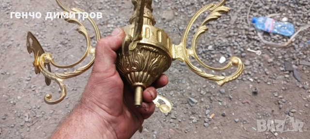 голяма бронзова закачалка за дрехи, снимка 5 - Антикварни и старинни предмети - 51065845