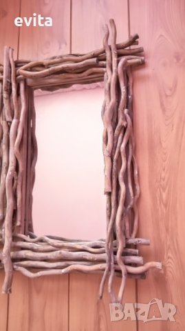 Екстравагантно огледало с клонки. Ръчна изработка! , снимка 8 - Огледала - 40763739