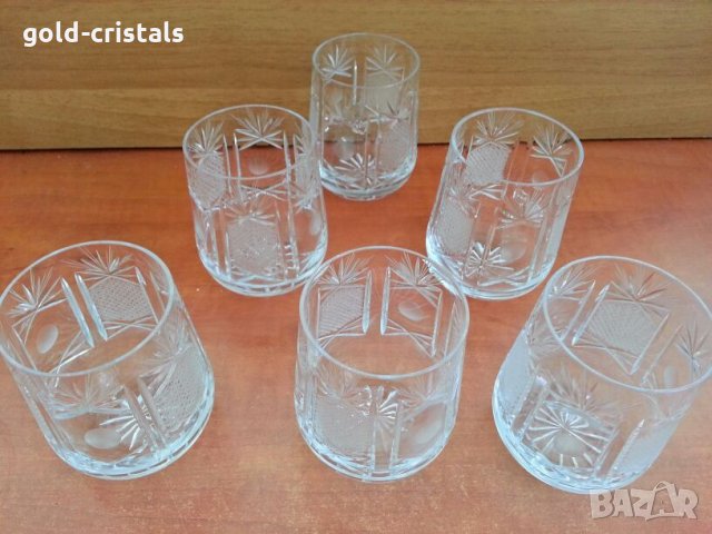  кристални чаши , снимка 2 - Антикварни и старинни предмети - 26819794