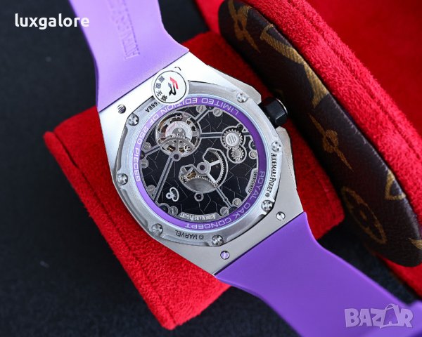 Мъжки часовник Audemars Piguet x Marvel Black Panther с швейцарски механизъм, снимка 8 - Мъжки - 43514770