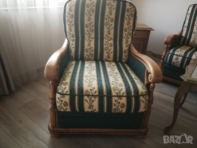 Френска Бутикова холова гарнитура , снимка 4 - Дивани и мека мебел - 43038630