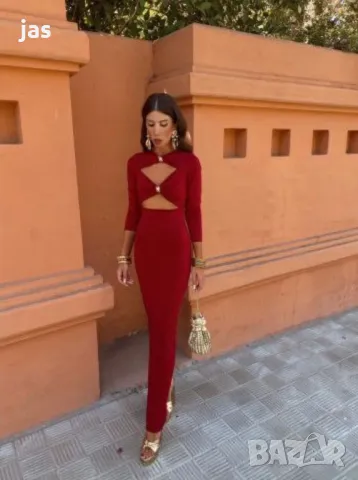 Рокля в бордо С размер