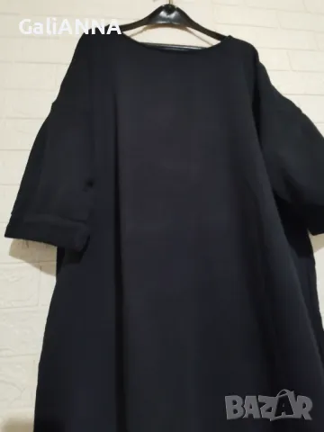 СТРАХОТНА РОКЛЯ С ЕФЕКТНИ РЪКАВИ 4XL-5XL, снимка 6 - Рокли - 50338765