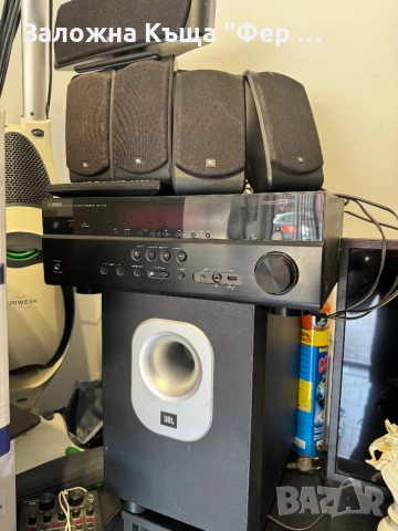 5+1 колонки с бас JBL и усилвател Ямаха, снимка 1