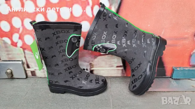 Английски детски гумени ботуши-XBOX