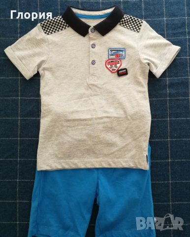 Комплект тениска и къси панталонки за момче, снимка 1 - Детски комплекти - 33612903